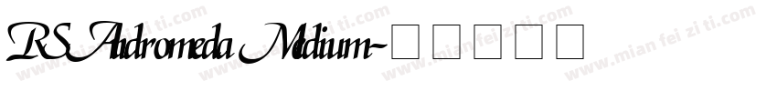 RSAndromeda Medium字体转换